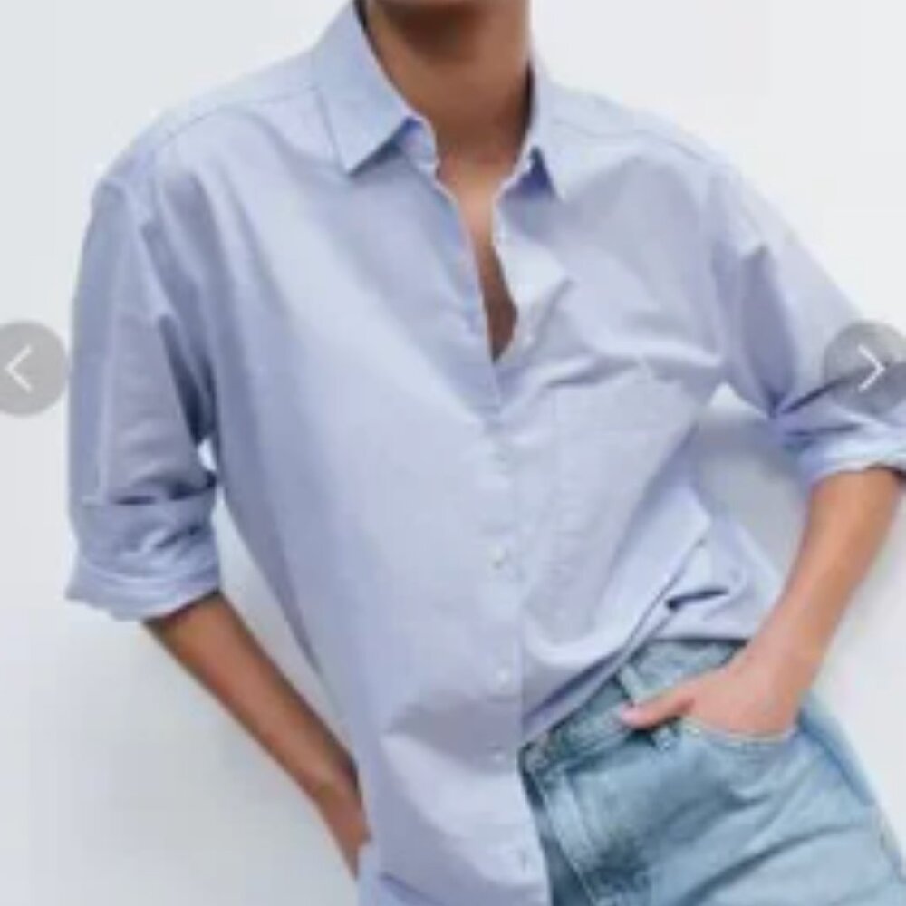 AYR, The Deep End button down, Oxford Blue size M